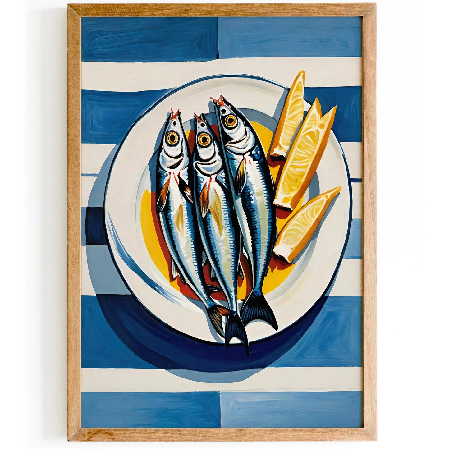 Bold Sardines with Lemon Art Print