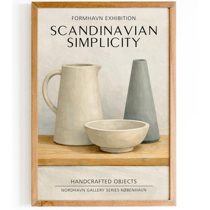 Scandinavian Simplicity Exhibition Poster