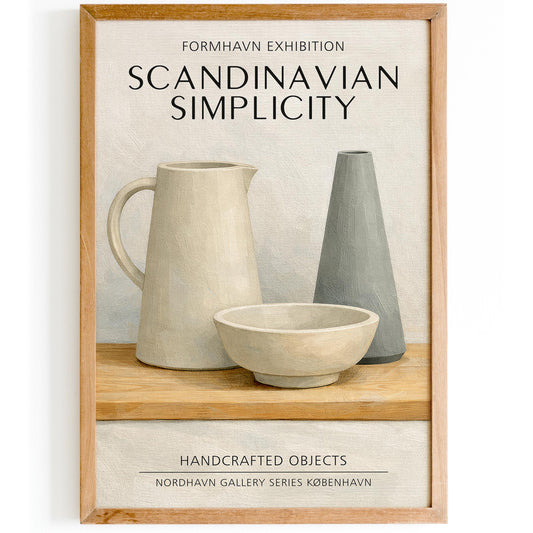 Scandinavian Simplicity Exhibition Poster