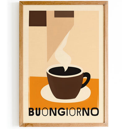 Buongiorno - Italian Coffee Minimalist Poster