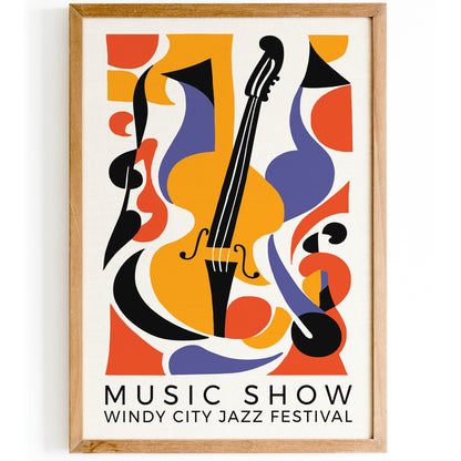 Windy City Jazz Festival Music Poster