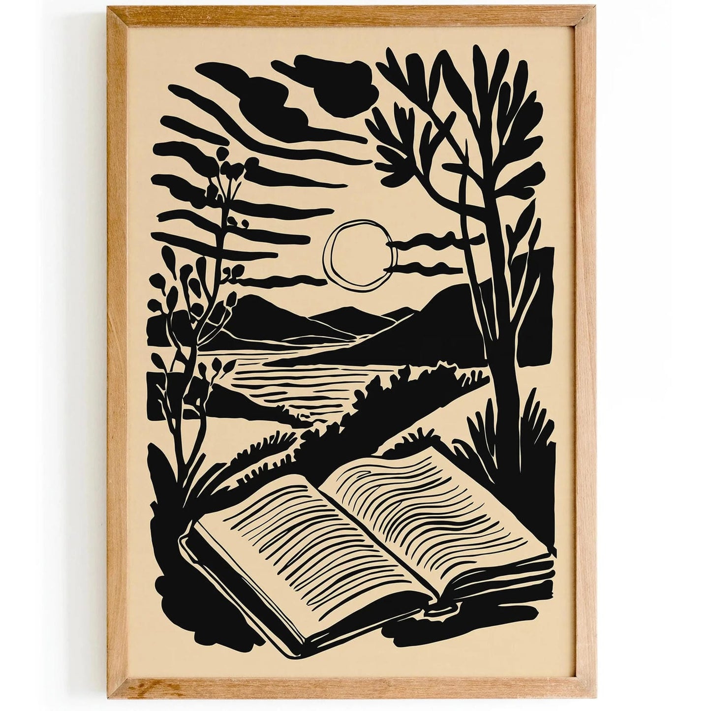 Book Lovers Wall Art Print – Library Wall Decor