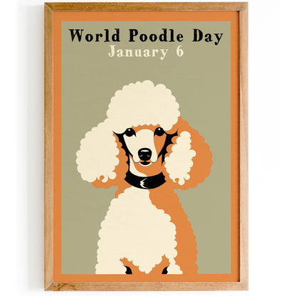 World Poodle Day Vintage Art Print