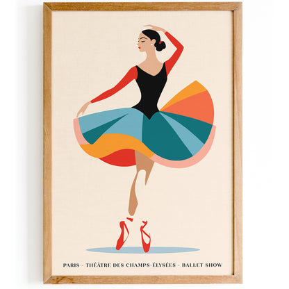 Ballet Show Paris Art Print