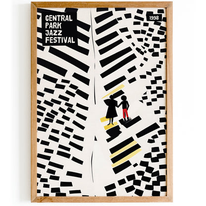 Central Park Jazz Festival Retro Poster