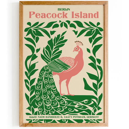 Peacock Island Berlin Poster