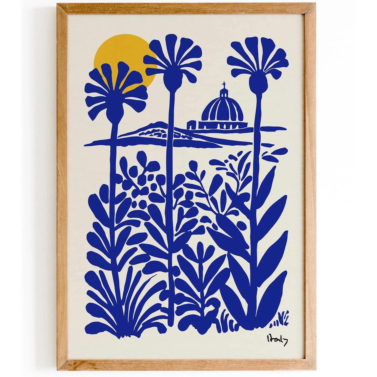 Italy Scenic Blue Wall Art