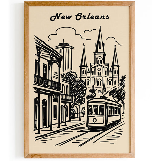 New Orleans Travel Poster