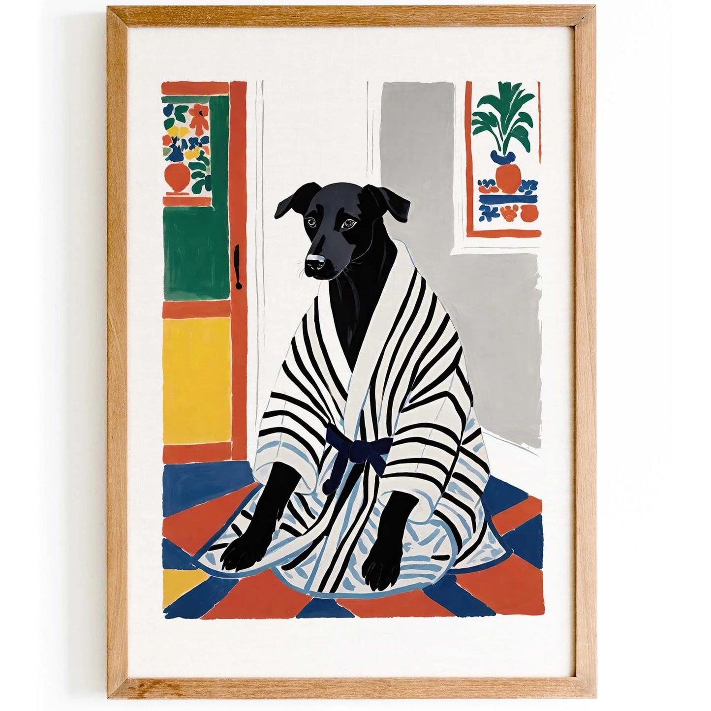 Whimsical Dog Poster Print