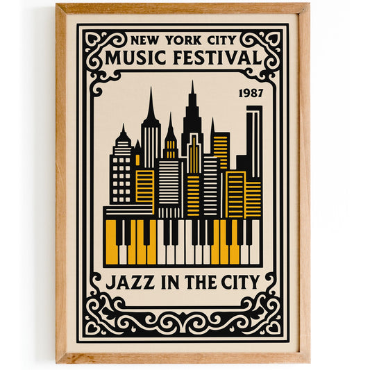Jazz in the City NYC Poster