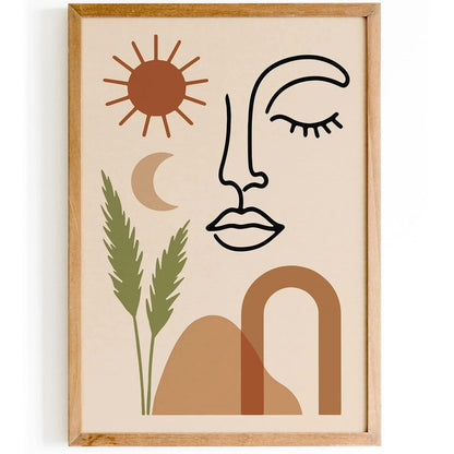 Boho Chic Poster - Aesthetic Japandi Wall Art