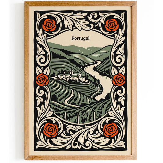 Vintage Portugal Travel Poster