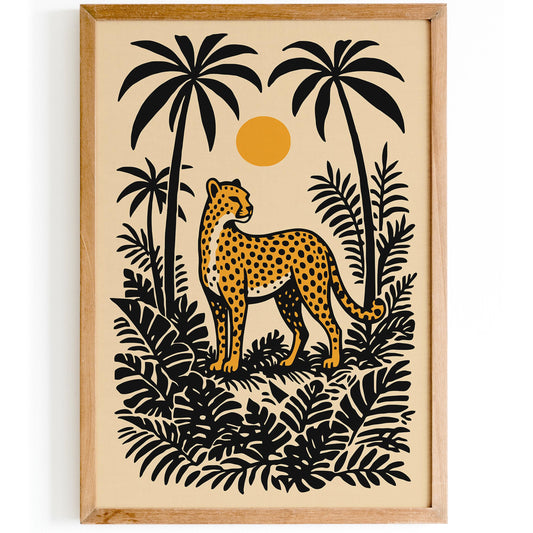 Cheetah in the Jungle Poster