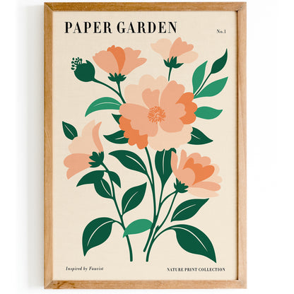 Paper Garden Fauvist Nature Poster