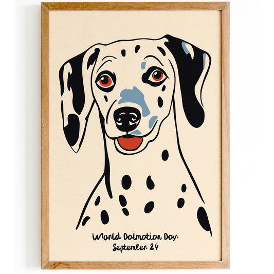 Cute Dalmatian Wall Art Print