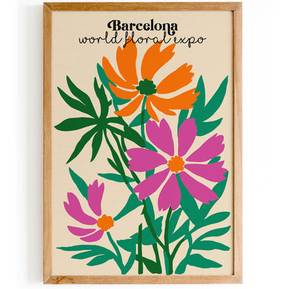 Barcelona Floral Show Festival Poster