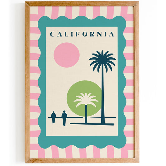 California Poster - Mid Century Modern Print