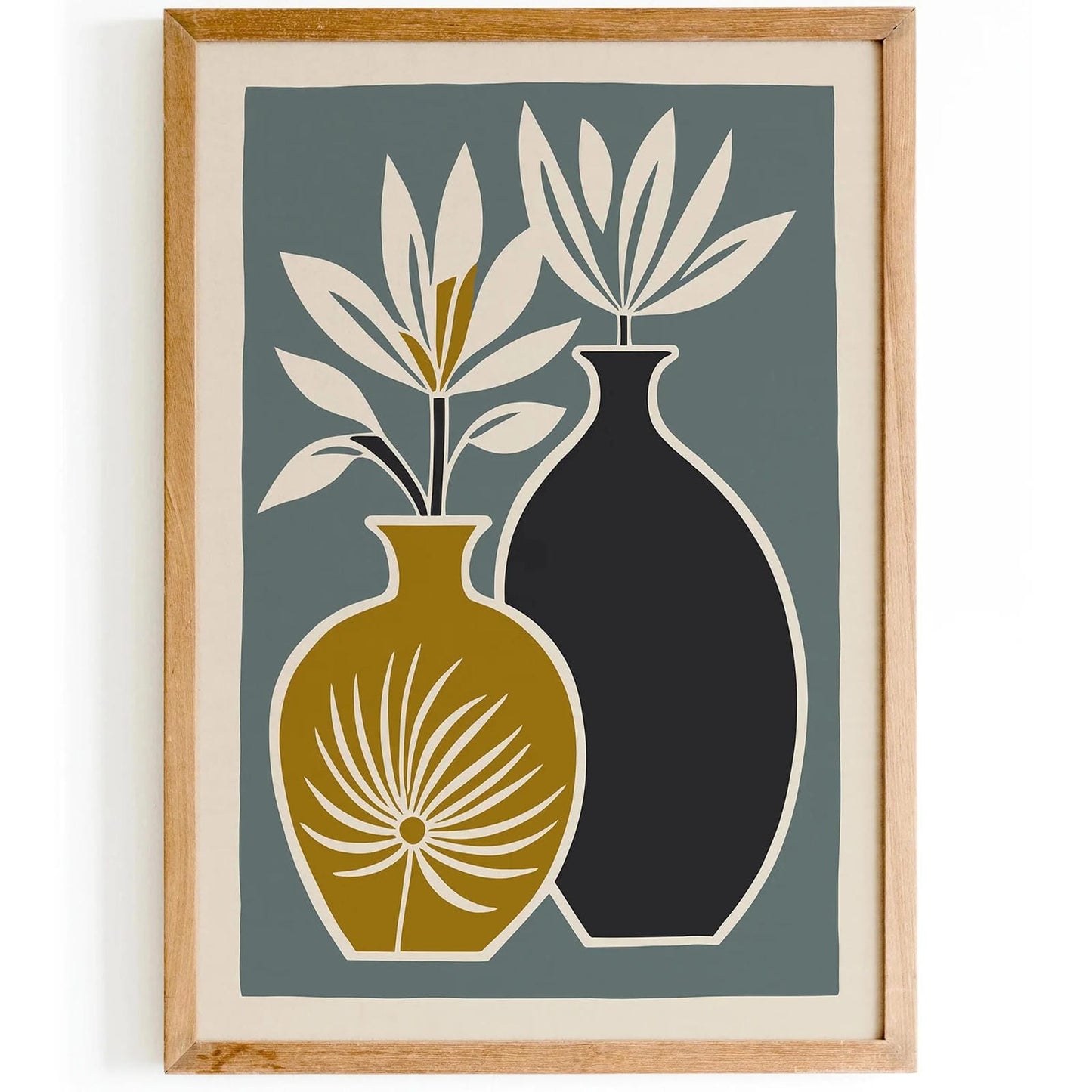 Scandinavian Floral Wall Art – Minimalist Nordic Flower Print