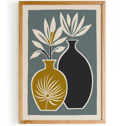 Scandinavian Floral Wall Art – Minimalist Nordic Flower Print