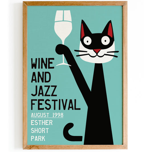 Wine and Jazz Festival 1998 NYC Poster