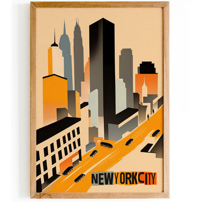 NYC Vintage Travel Poster