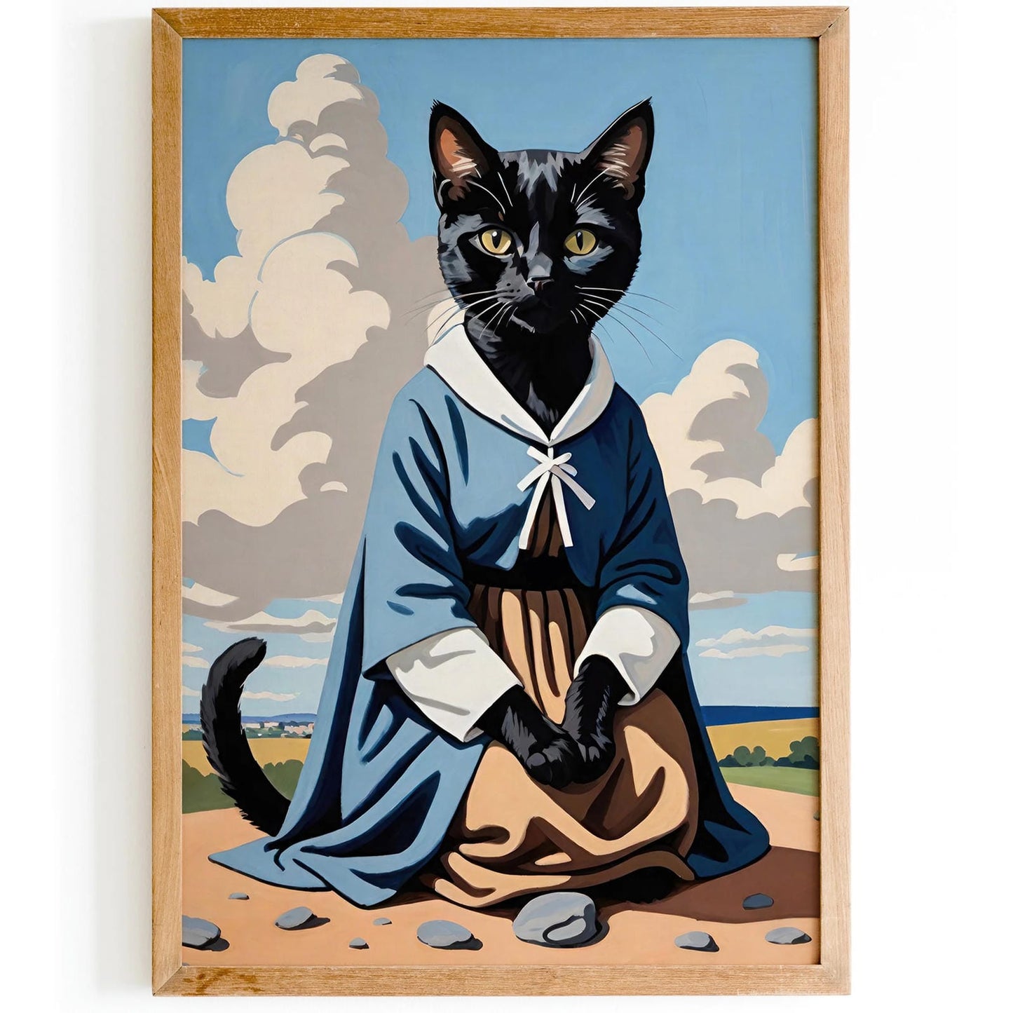 Cat Nun Quirky Funny Wall Art Poster