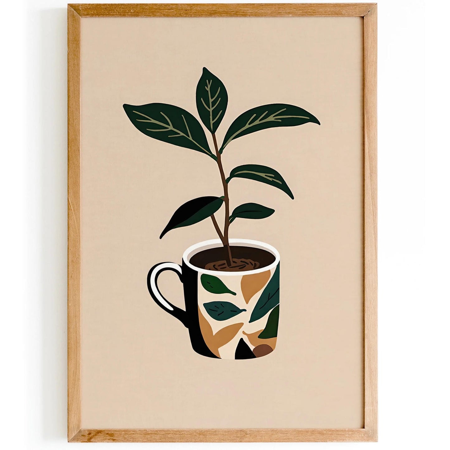 Ground Coffee Retro Poster