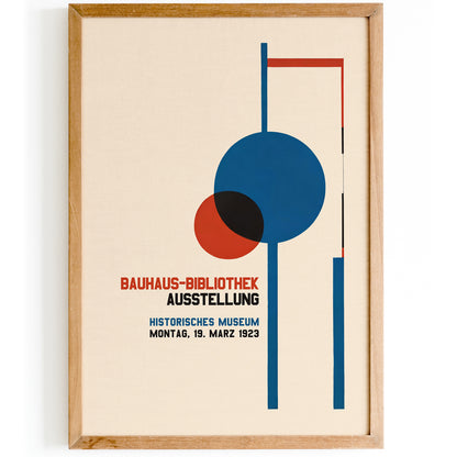 Bauhaus Library Wall Art Print