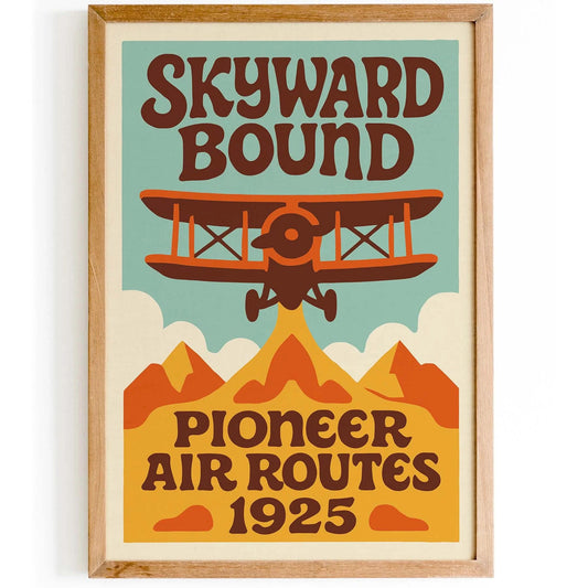 1925 Air Route Poster