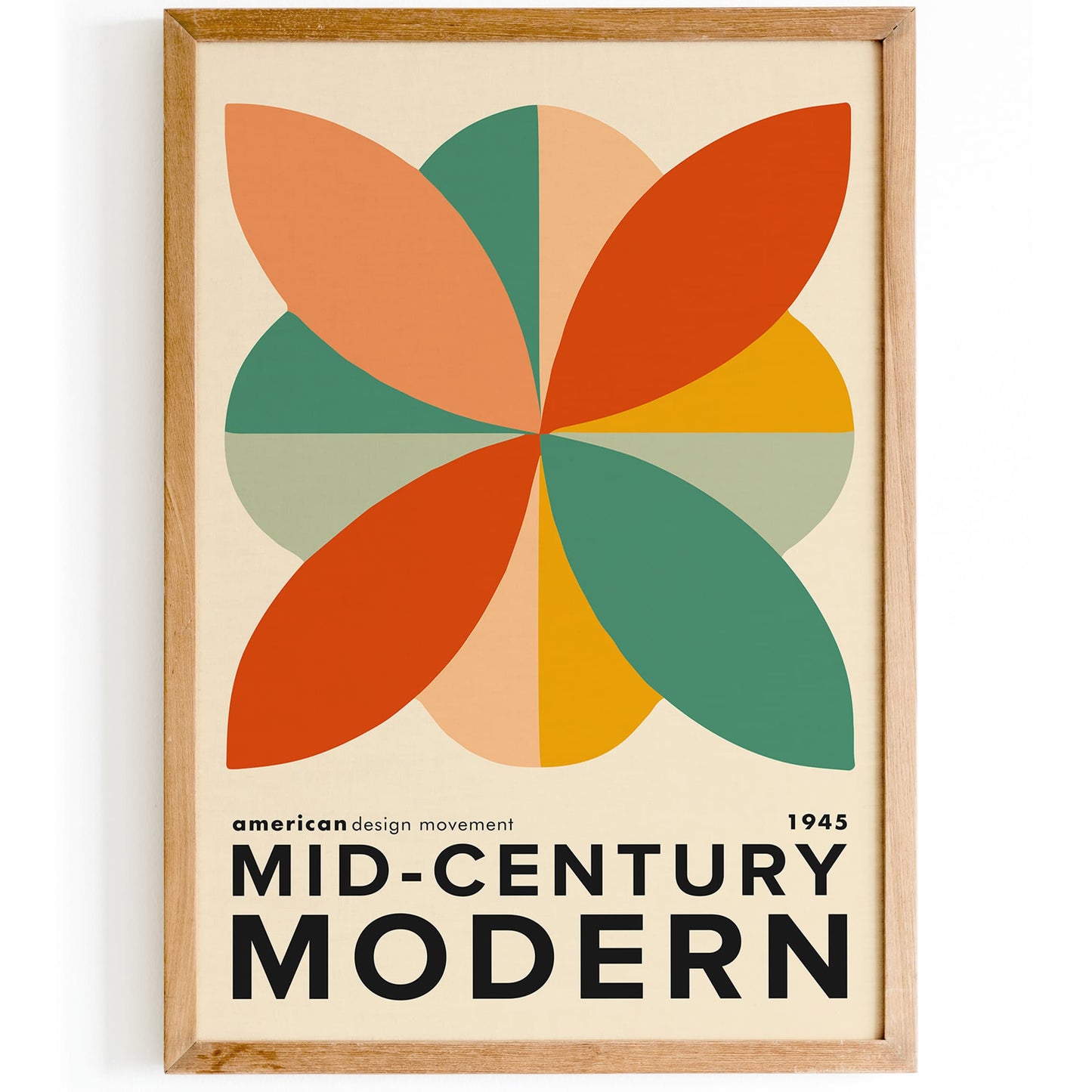 Mid Century Modern Abstract Art Print – American MCM Design Poster