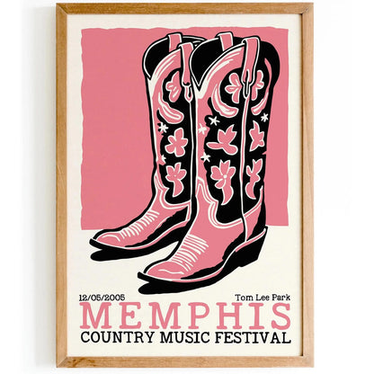 Memphis Country Music Festival Poster