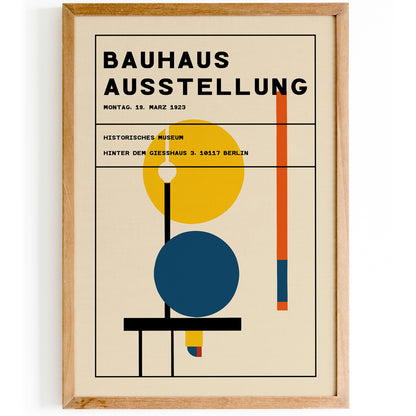 Bauhaus Ausstellung Retro Poster