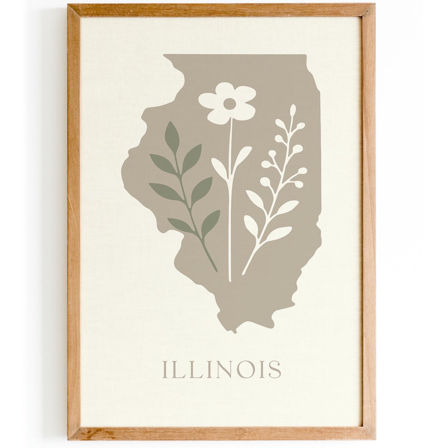Illinois Minimalist Travel Poster