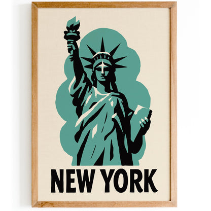 New York Statue Poster