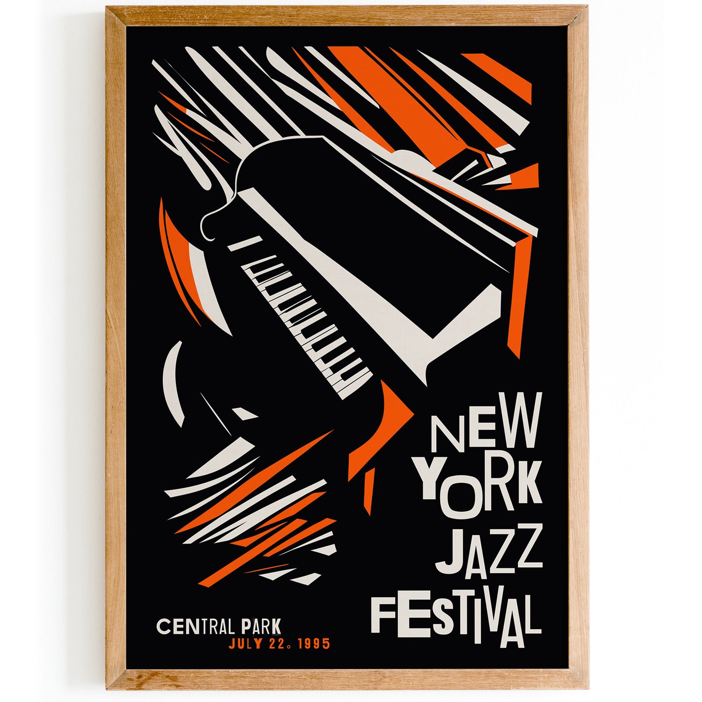 New York Jazz Festival 1995 Retro Poster