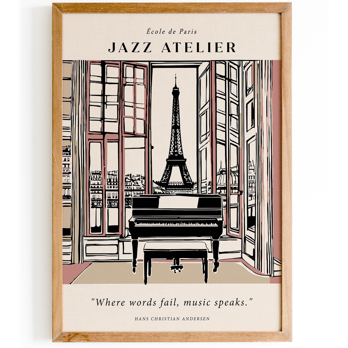 Jazz Atelier Paris Elegant Art Print