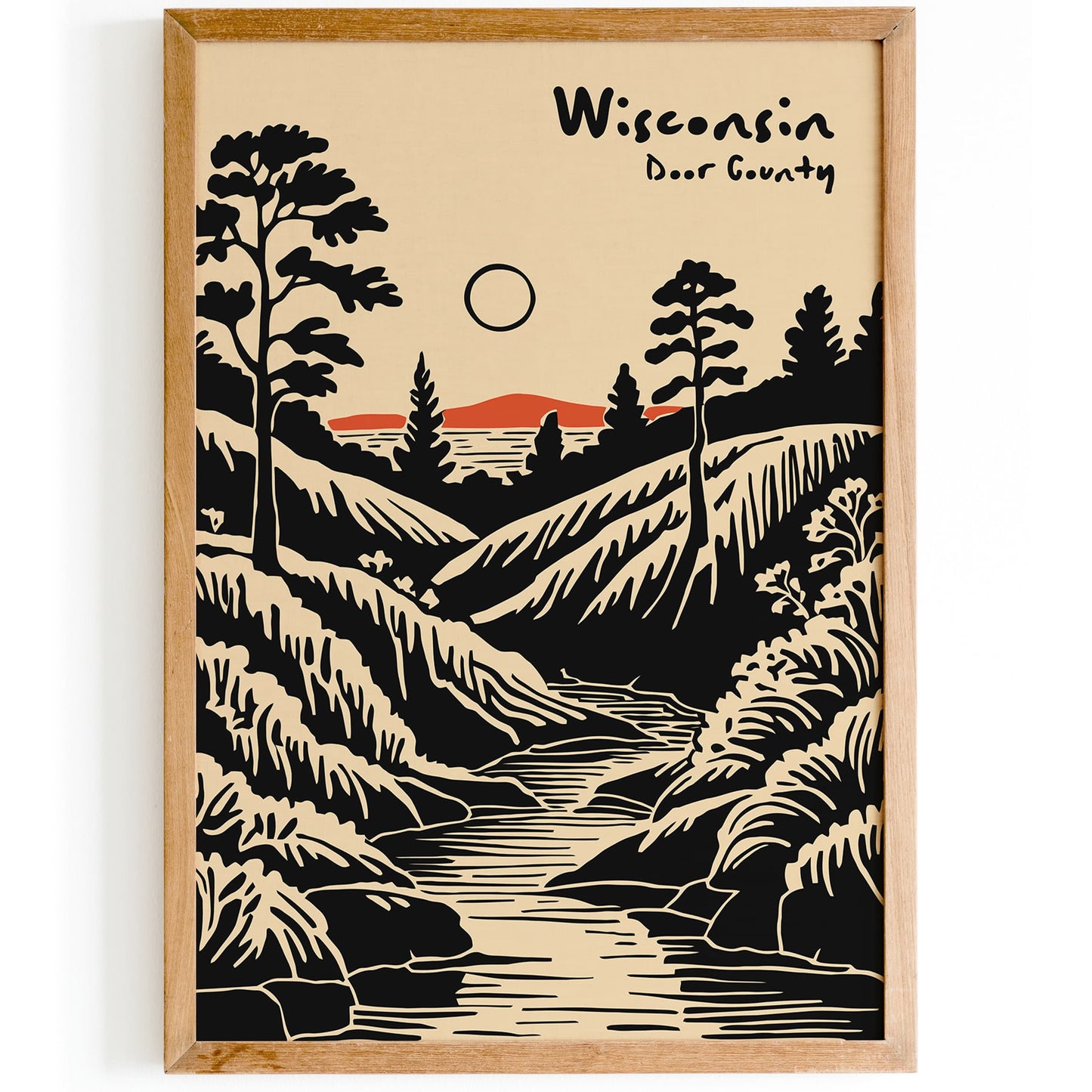 Door County Wisconsin Poster - Travel Wall Art
