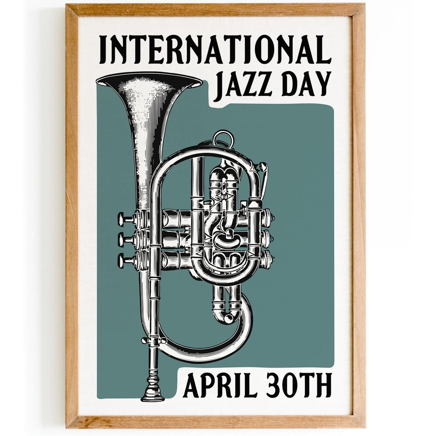 International Jazz Day Retro Poster