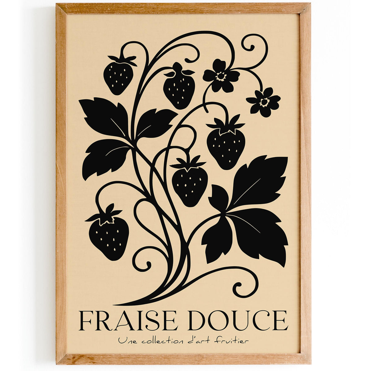 French Strawberry Poster