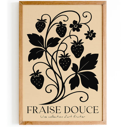 French Strawberry Poster