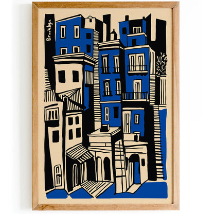 Brooklyn Poster – Modern Architecture Wall Art Print
