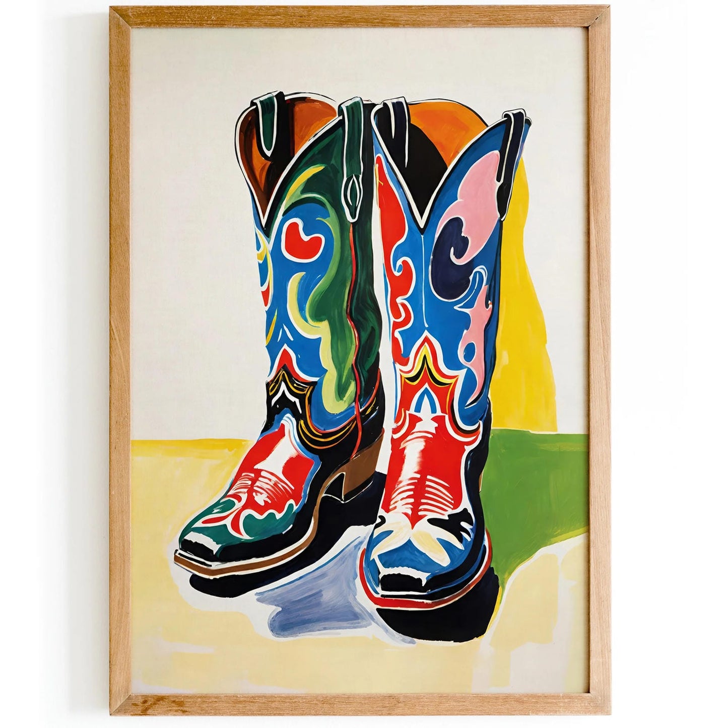 Pop Art Cowboy Boots