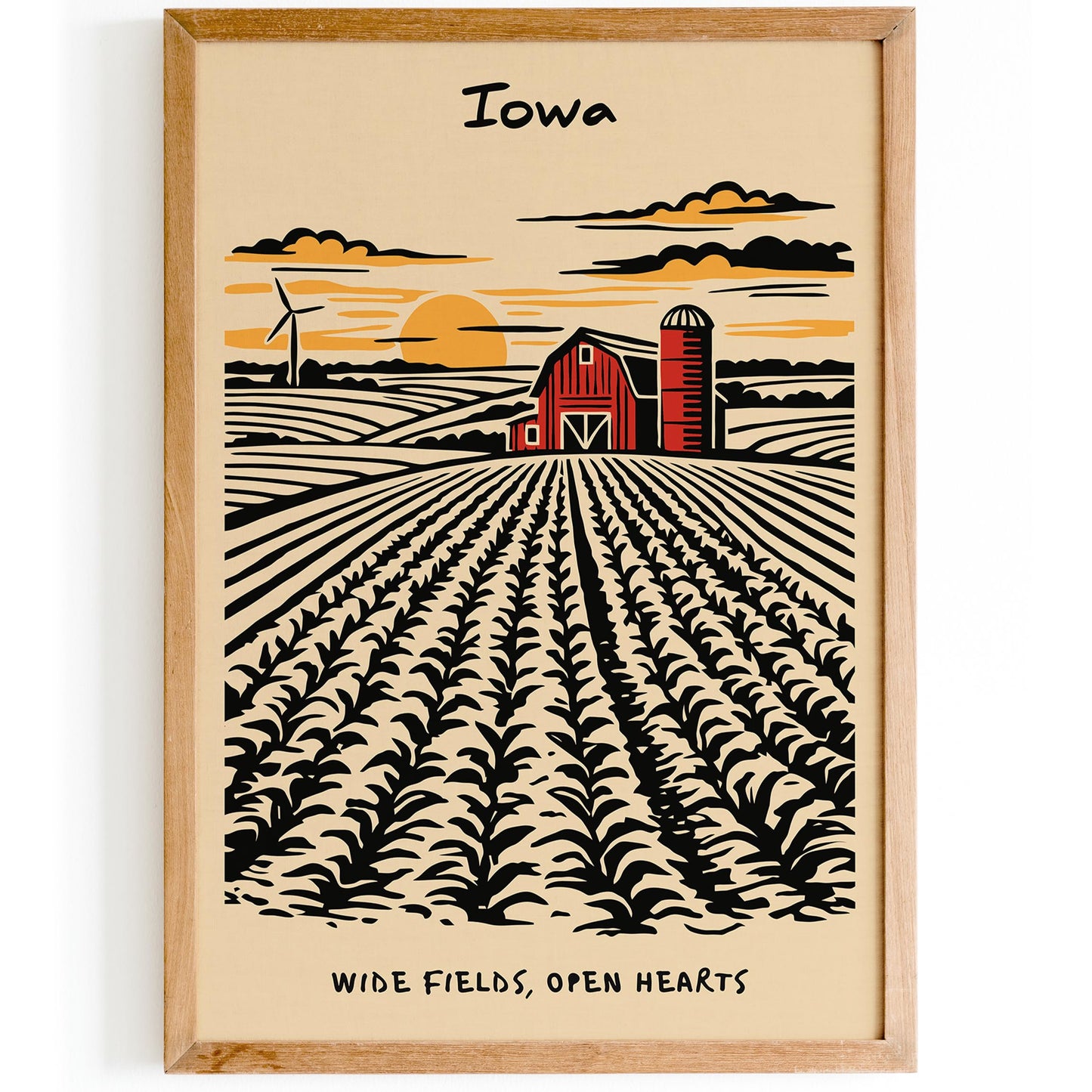 Iowa Landscape Poster