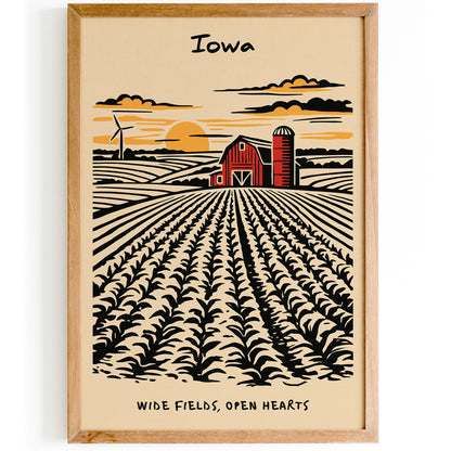 Iowa Landscape Poster