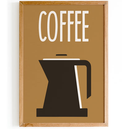 Retro Coffee Minimalist Poster