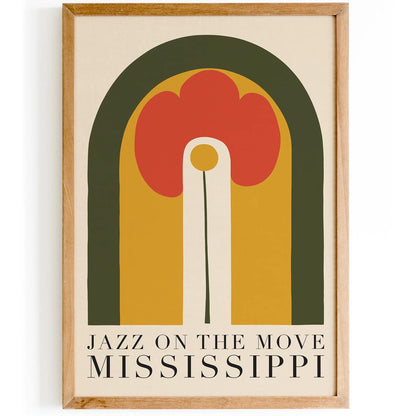 Mississippi Jazz Music Festival Poster