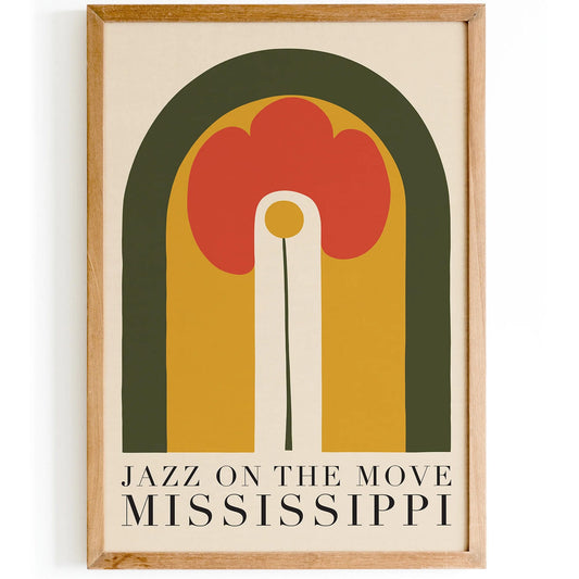Mississippi Jazz Music Festival Poster
