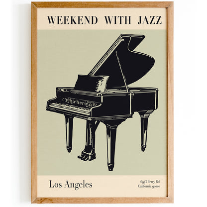 Los Angeles Weekend With Jazz Poster