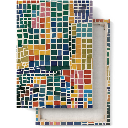 Colorful Mid Century Modern Canvas Art