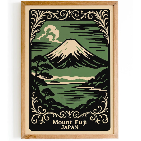Mount Fuji Japan Landscape Poster